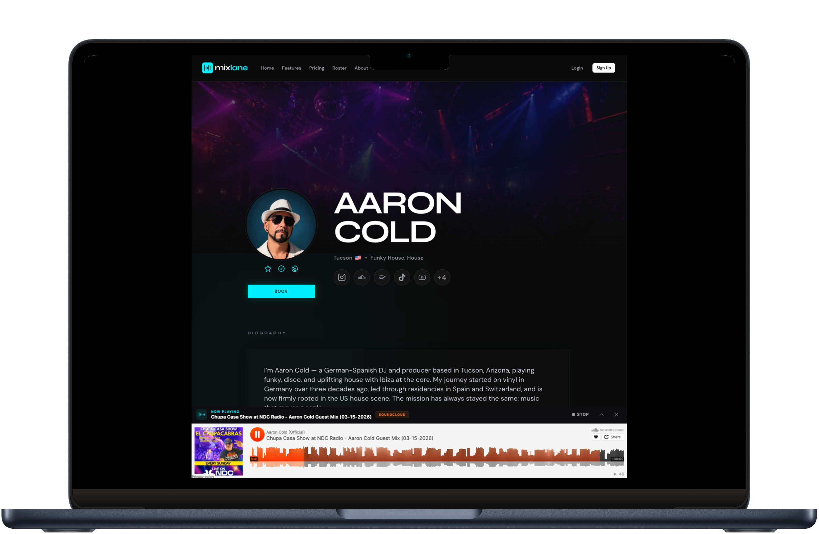 mixlane Non-stop Background Music Player Preview